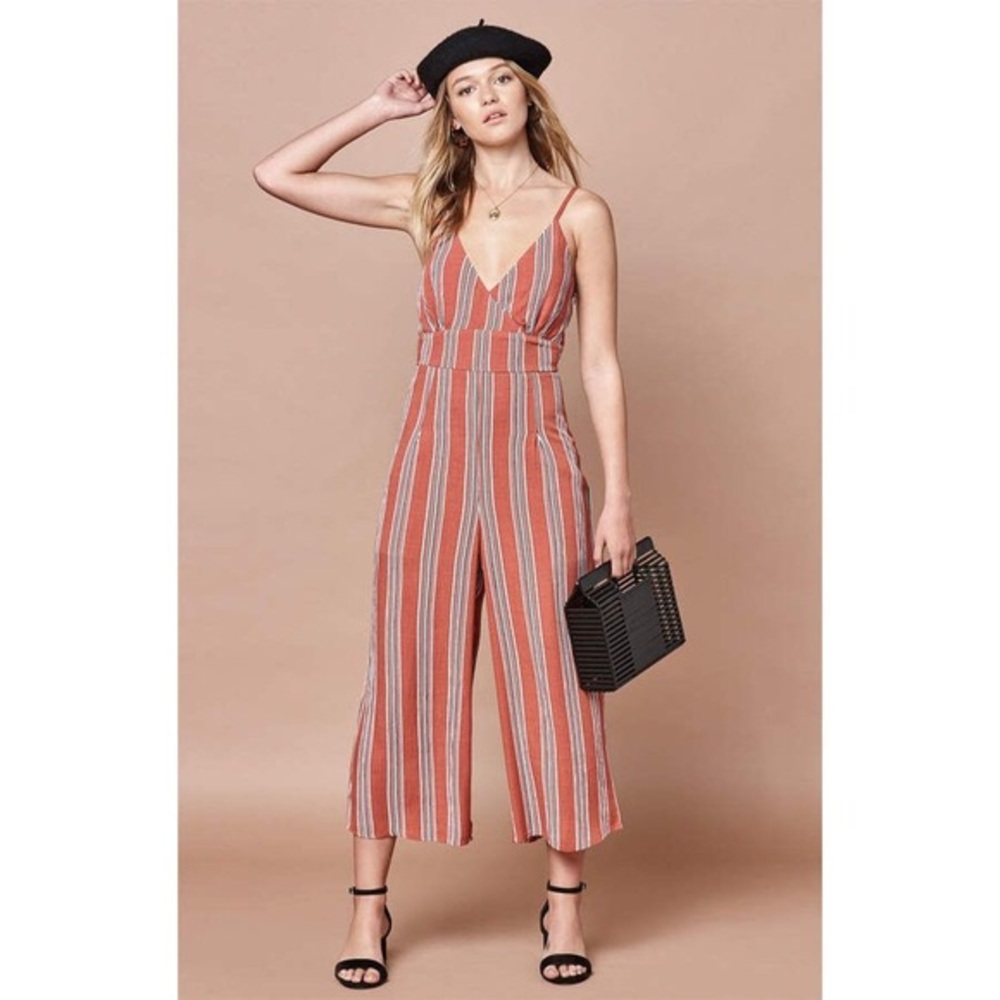 Pacsun and Lottie Moss orange, black and white jumpsuit 🧡🖤🤍